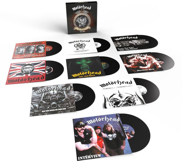 the album cover for Motörhead - We Take No Prisoners (Singles 1995-2006) (Box)