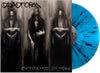 the album cover for Deadform - Entrenched In Hell [Limited Royal Blue w/ Black Splatter Vinyl]