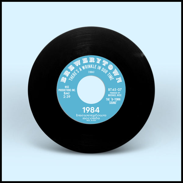the album cover for 1984 - There's A Wrinkle In Our Time B/W Psychadelic Love