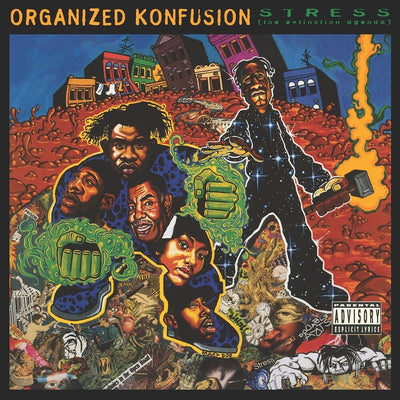the album cover for Organized Konfusion - Stress: The Extinction Agenda [LP]