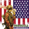 the album cover for Bongzilla - Amerijuanican - [LP Bone White and Swamp Green Galaxy Effect Merge Vinyl]