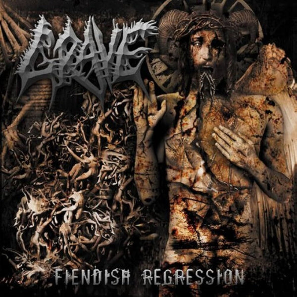 the album cover for Grave - Fiendish Regression (Ger)