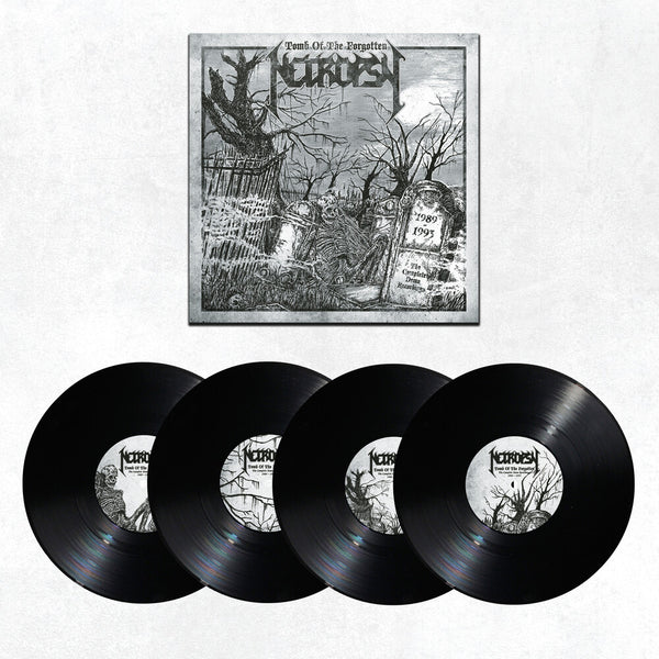 the album cover for Necropsy - Tomb Of The Forgotten (THE COMPLETE DEMO RECORDINGS 1989-1993)