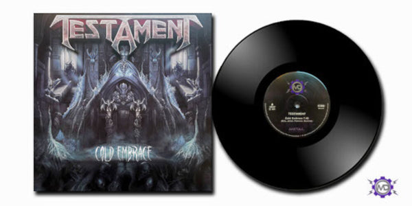 the album cover for Testament - Cold Embrace