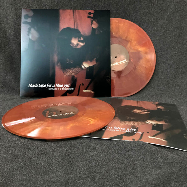 the album cover for Black Tape For A Blue Girl - Remnants Of A Deeper Purity [Colored Vinyl] [Limited Edition] (Ofgv)