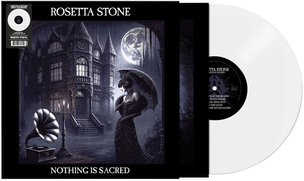 the album cover for Rosetta Stone - Nothing Is Sacred [Limited Edition White Vinyl]
