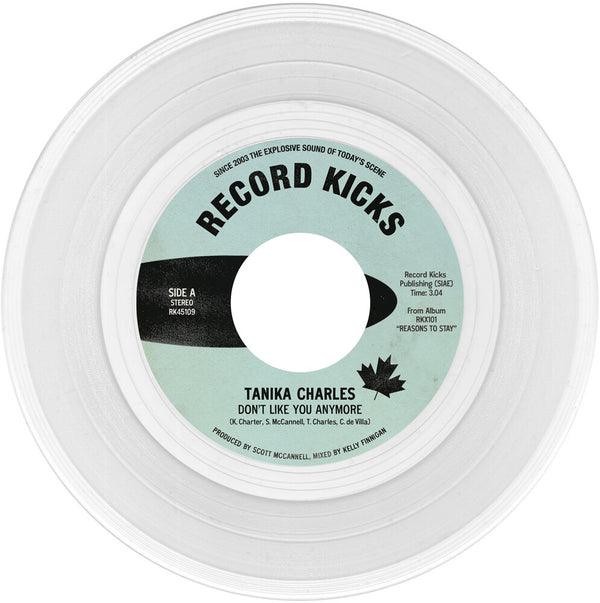 the album cover for Tanika Charles - Don't Like You Anymore / Here When You're Ready