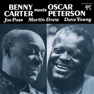 the album cover for Benny Carter/ Peterson,Oscar - Benny Carter Meets Oscar Peterson (Gate) [180 Gram]