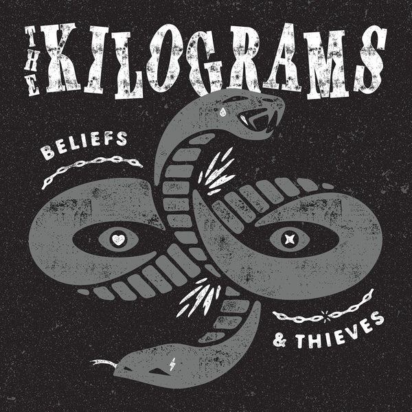 the album cover for Kilograms - Beliefs & Thieves