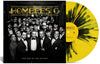 the album cover for Hombres G - Por Que No Ser Amigos - Yellow & Black Splatter