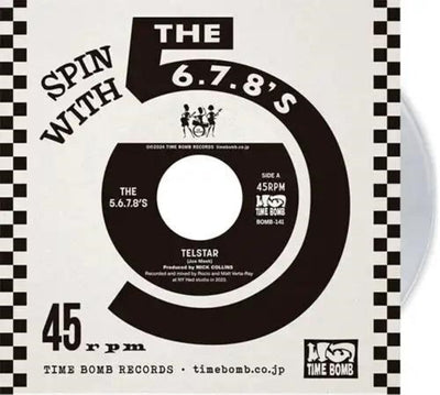 the album cover for 5.6.7.8.'s - Telstar / Radium Girls [Clear Vinyl] [Limited Edition]