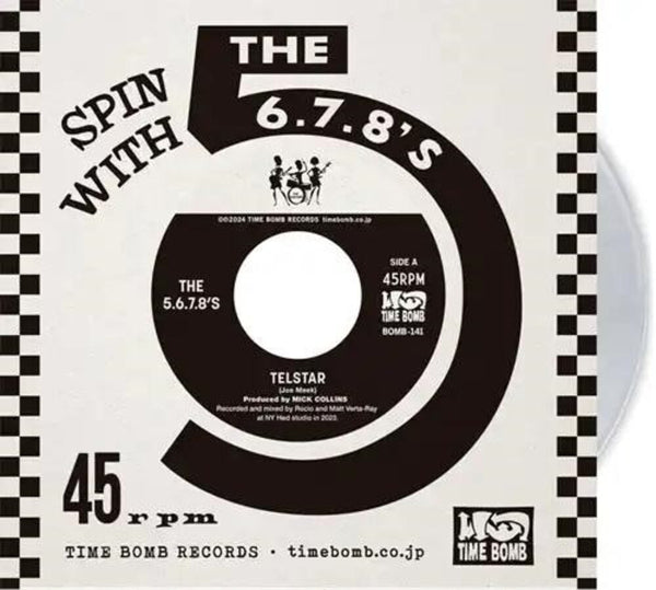 the album cover for 5.6.7.8.'s - Telstar / Radium Girls [Clear Vinyl] [Limited Edition]