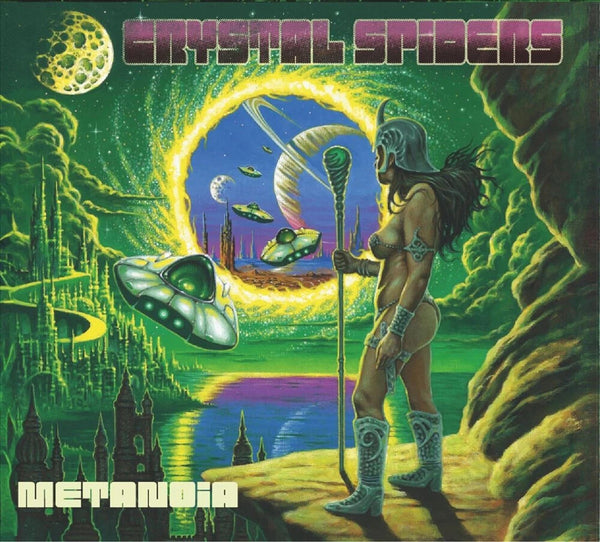 the album cover for Crystal Spiders - Metanoia