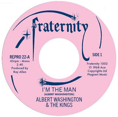 the album cover for Albert Washington - I'm The Man / Case Of The Blues (Uk)