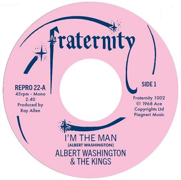 the album cover for Albert Washington - I'm The Man / Case Of The Blues (Uk)