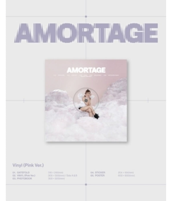 the album cover for Jisoo - Amortage - Pink Version (Post) (Stic) (Phob)
