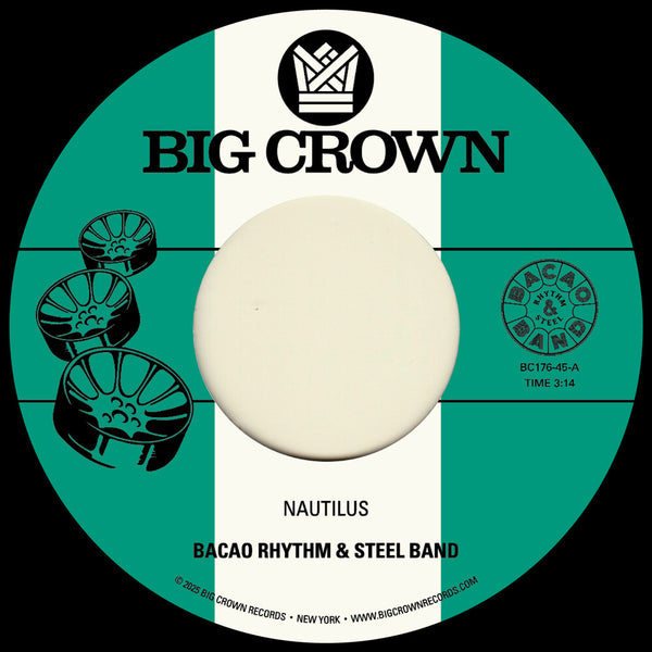 the album cover for Bacao Rhythm & Steel Band - Nautilus B/W Maria Tambien
