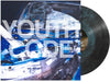 the album cover for Youth Code - Yours, With Malice [Sky Blue/Black Galaxy 12