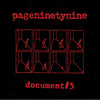 the album cover for Pageninetynine - Document #5 (Blk) [Clear Vinyl] (Red) (Spla)