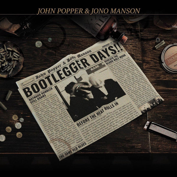 the album cover for John Popper - Bootlegger Days [Colored Vinyl] (Gol)