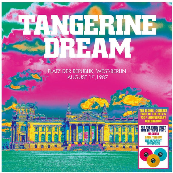 the album cover for Tangerine Dream - Platz Der Republik, West-Berlin August 1st