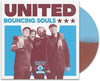the album cover for The Bouncing Souls - UNITED [Maroon & Blue Colored Vinyl]