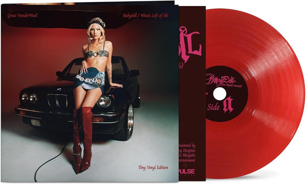 the album cover for Grace VanderWaal - Babydoll / What's Left Of Me  -  [Translucent Ruby TINY vinyl]
