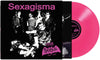 the album cover for SEXAGISMA - FROM THE BATCAVE 1981-1985 -  [Pink Vinyl]