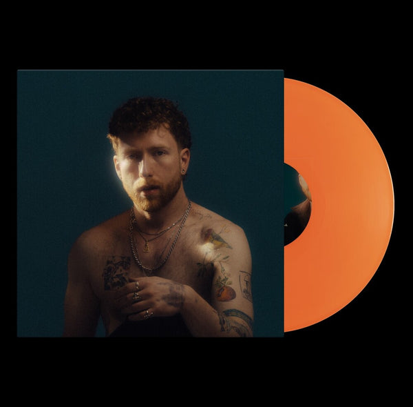 the album cover for JP Saxe - Articulate Excuses + Make Yourself At Home [translucent orange vinyl]