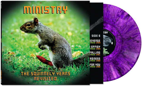 the album cover for Ministry - THE SQUIRRELY YEARS REVISITED -  [Purple Marble LP]