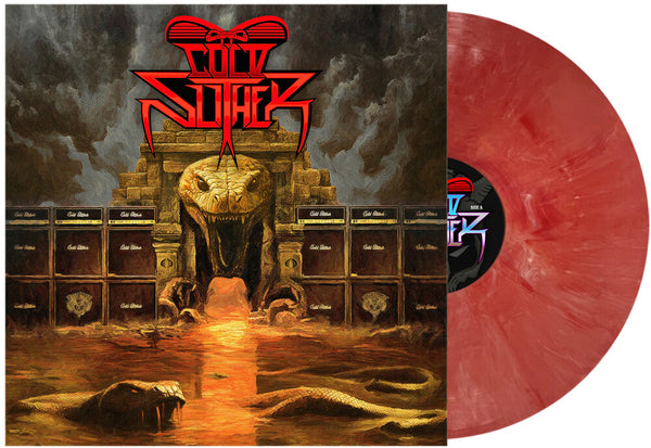 the album cover for COLD SLITHER - COLD SLITHER [Dreadnok Attack Orange - Gray Marble LP]