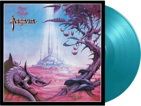 the album cover for Magnum - Chase The Dragon - Limited & Expanded 180-Gram Turquoise Colored Vinyl with Bonus Tracks