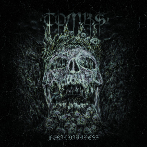 the album cover for Tombs - Feral Darkness (Blue) [Colored Vinyl]