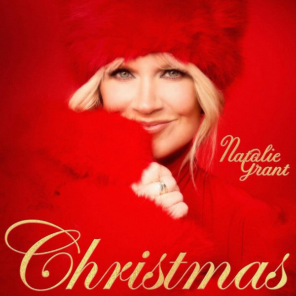 the album cover for Natalie Grant - Christmas [Tan Glitter LP]