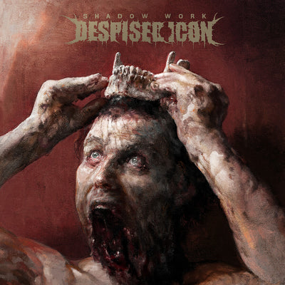 the album cover for Despised Icon - Shadow Work [Red Black White Marbled Vinyl]