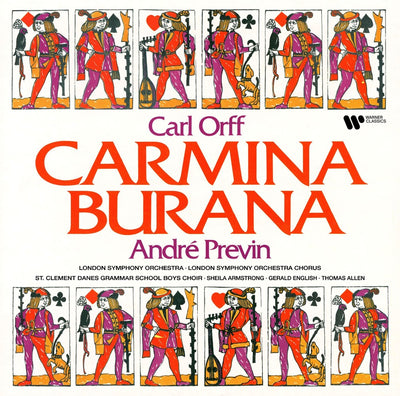the album cover for Andre Previn/ Lso - Orff: Carmina Burana