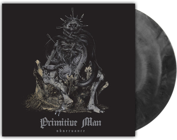 the album cover for Primitive Man - Observance [Black and Silver Galaxy LP]