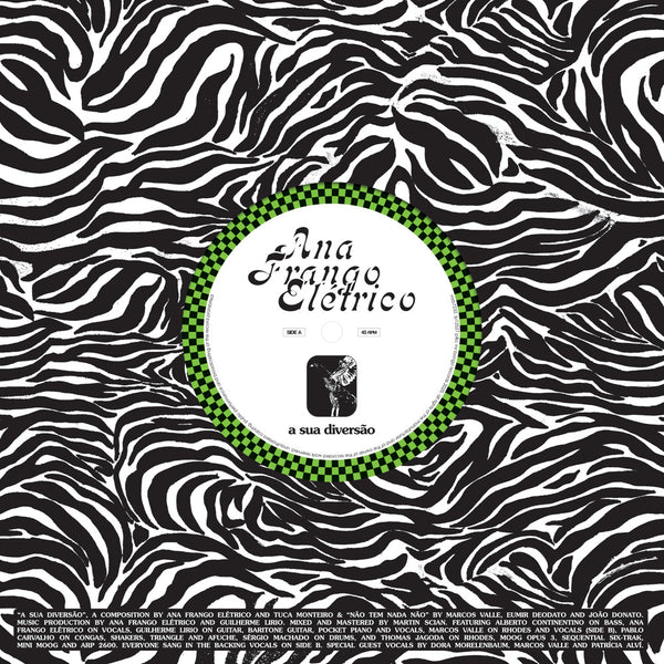 the album cover for Ana Frango Elétrico - Sua Diversao / Nao Tem Nada Nao