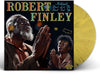 the album cover for Robert Finley - Hallelujah! Don't Let The Devil Fool Ya  [Yellow / Black Splatter vinyl]