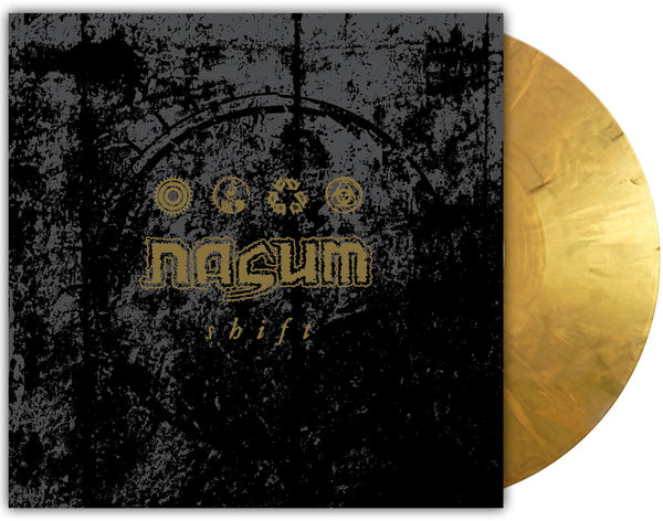 the album cover for Nasum - Shift [Gold Marble LP]