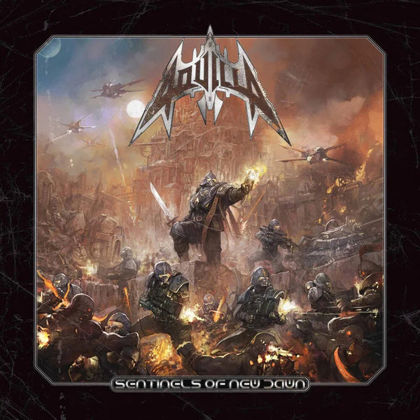 the album cover for Aquilla - Sentinels Of New Dawn - Silver [Colored Vinyl] (Slv)