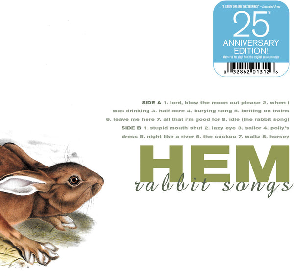 the album cover for Hem - Rabbit Songs (25th Anniversary)
