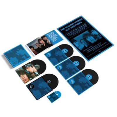 the album cover for The Rolling Stones - Black and Blue -[Super Deluxe 180g 5 LP/Blu-ray]