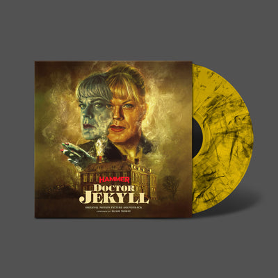 the album cover for Blair Mowat(Blk) (Colv) (Gol) (Mrb) (Uk) - Doctor Jekyll - O.S.T. - Gold & Black Marble Vinyl