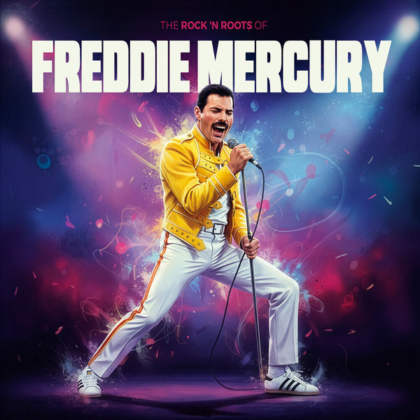 the album cover for Freddie Mercury - Rock N Roots Of [White]