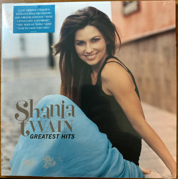 the album cover for Shania Twain - Greatest Hits (Blue) [Colored Vinyl] [Limited Edition] (Can)