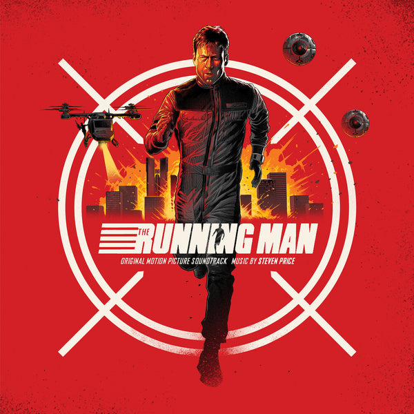 the album cover for Steven Price  / Running Man - O.S.T. (Colv) (Gry) - Steven Price  / Running Man - O.S.T. [Colored Vinyl] (Gry)