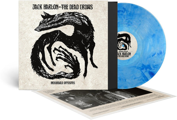 the album cover for Jack Harlon  & The Dead Crows - Inexorable Opposites [Clear Blue Vinyl]