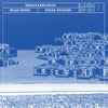the album cover for Desaparecidos - Read Music / Speak Spanish [Light Blue, Cream, Orange Tri Color]