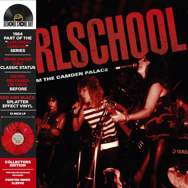 the album cover for Girlschool - Live From The Camden Palace - Red [Colored Vinyl] [Deluxe]